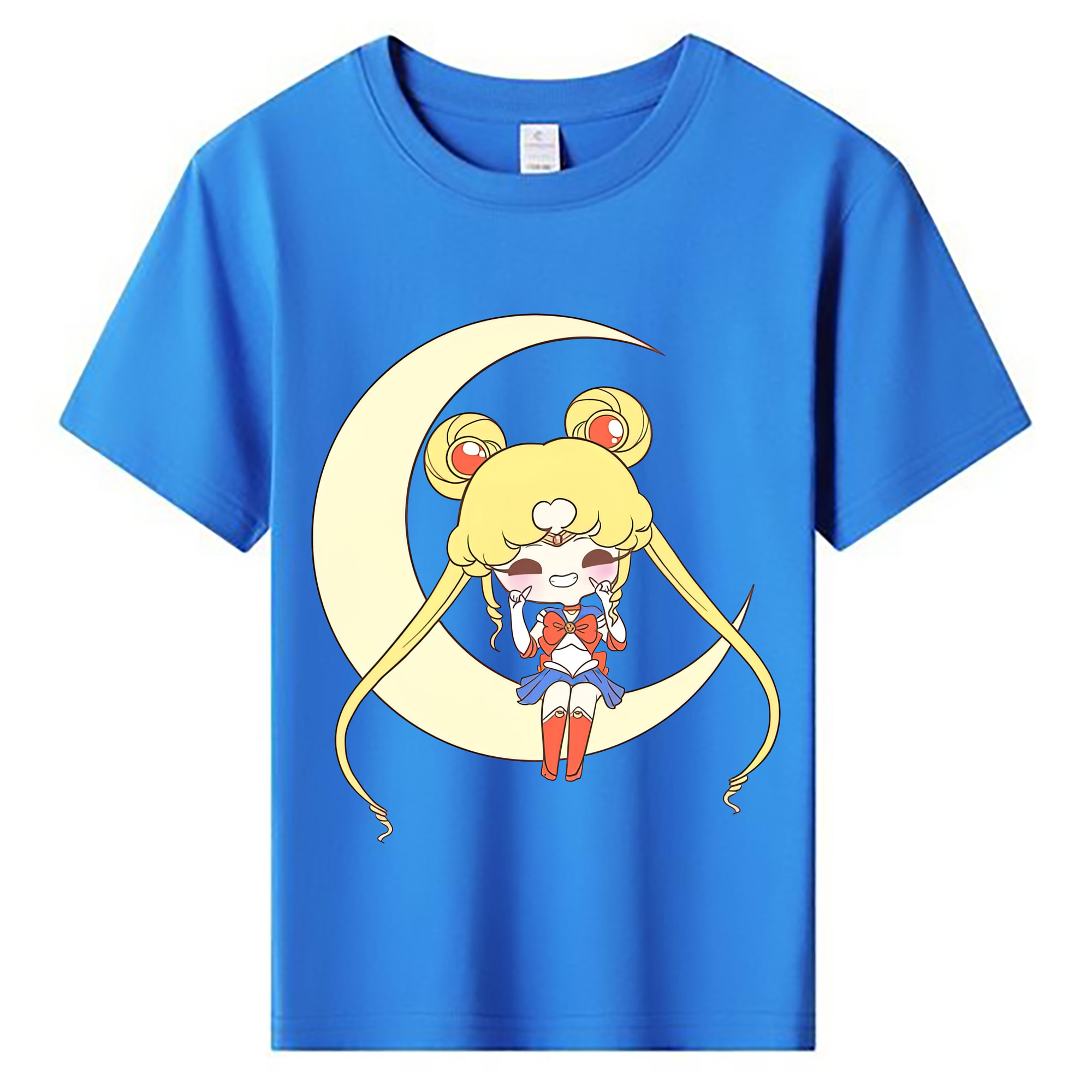 （画像用） 美少女戦士セーラームーン 月野 うさぎ つきの うさぎ Sailor Moon Tsukino Usagi 綿100％キッズTシャツ（フロントプリント）